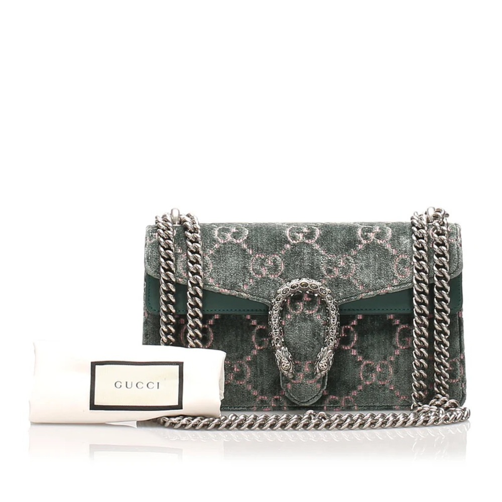 Gucci Small GG Velvet Dionysus Shoulder Bag